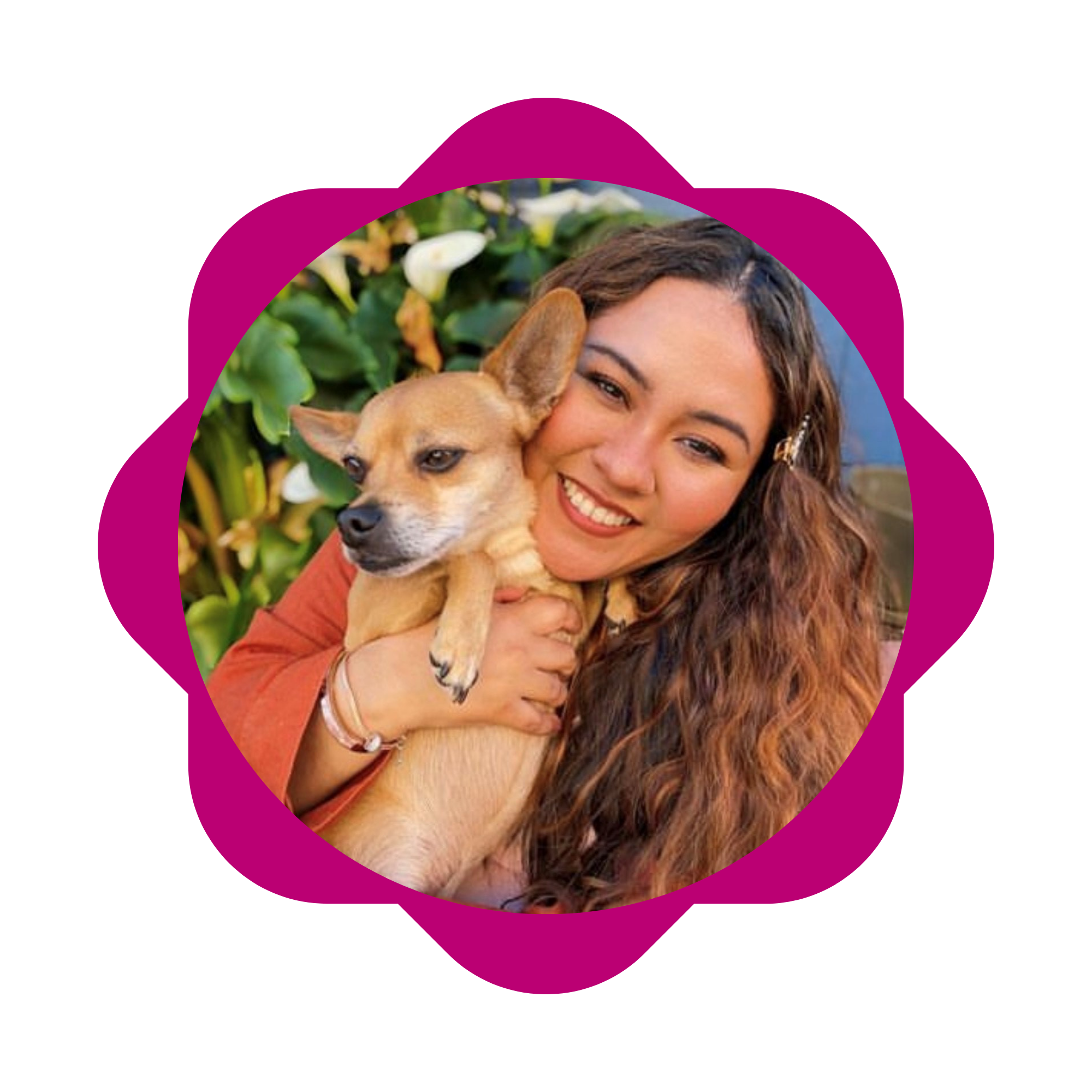 Picture of Arley with her dog